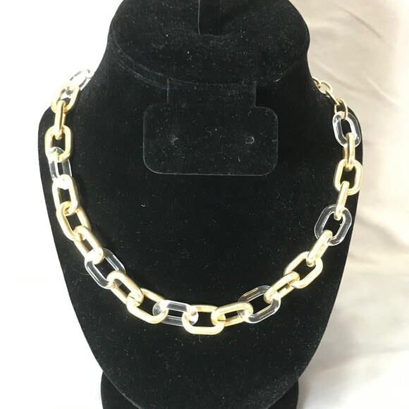 Lucky Brand Gold Tone Chain Fashion Necklace - Picture 1 of 4